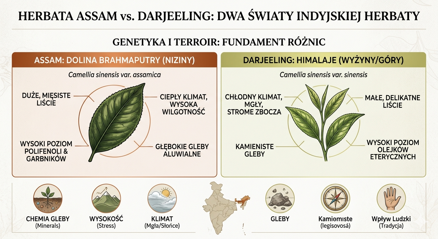 Herbata Assam vs. Darjeeling - analiza porównawcza